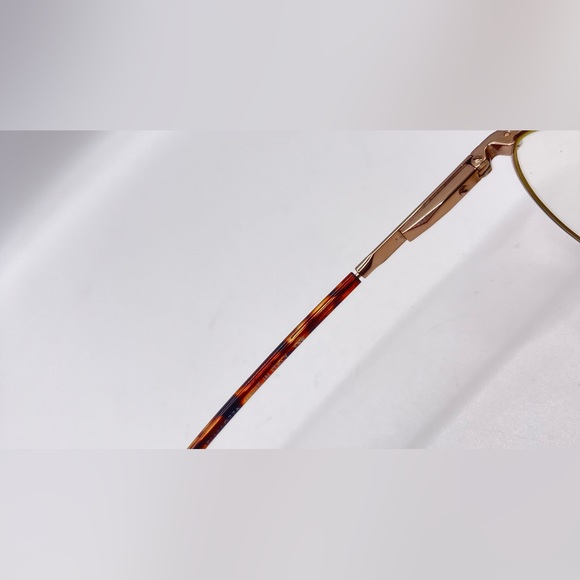 Vintage Fratelli Lozza Chester Tortoise Gold Oval Sunglasses Frames Only - Picture 8 of 8